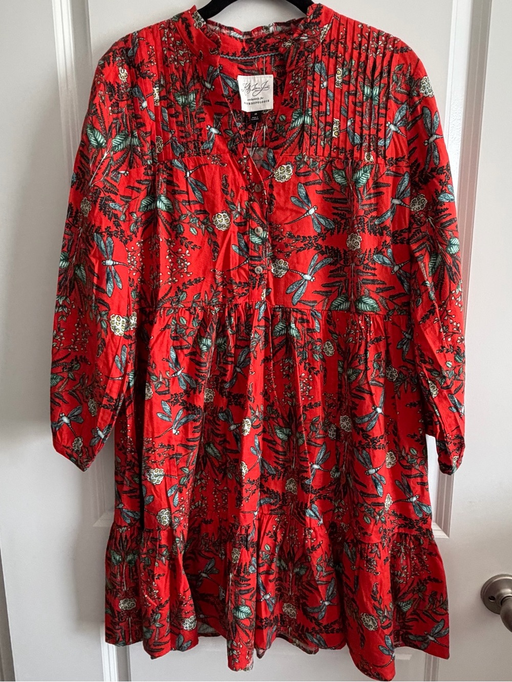 Anthropologie Kelly Louise Judd Whimsical Flannel Mini Dress XS NWT